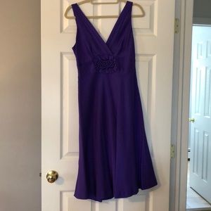 J. Crew purple 100% silk dress
